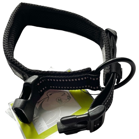 NEW Black Dog Collar FLEX Reflective Trim XL - Picture 5 of 14